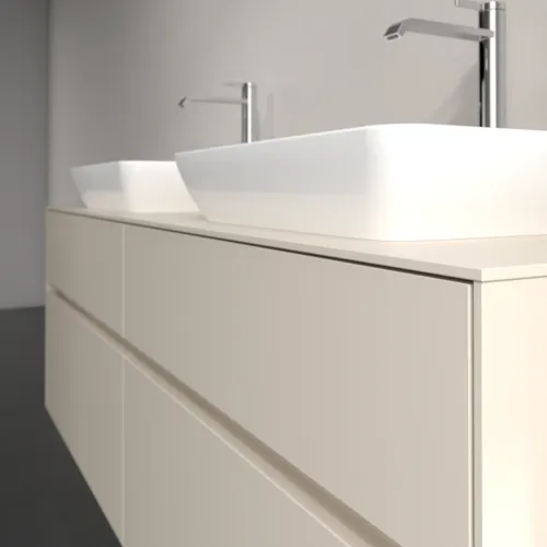 VILLEROY BOCH Toaletní skříňka Collaro, 4 výsuvy, 1600 x 548 x 500 mm, Cashmere Grey / Cashmere Grey #C12300VN, obrázek 5