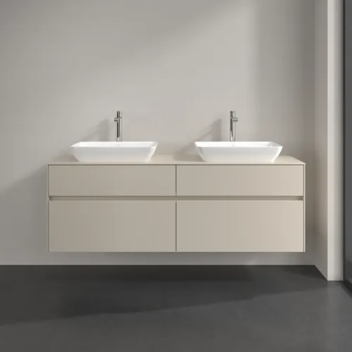 VILLEROY BOCH Toaletní skříňka Collaro, 4 výsuvy, 1600 x 548 x 500 mm, Cashmere Grey / Cashmere Grey #C12300VN, obrázek 3