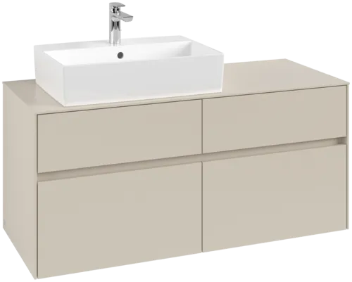 VILLEROY BOCH Toaletní skříňka Collaro, s osvětlením, 4 výsuvy, 1200 x 548 x 500 mm, Cashmere Grey / Cashmere Grey #C129B0VN