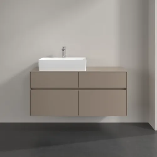 VILLEROY BOCH Toaletní skříňka Collaro, s osvětlením, 4 výsuvy, 1200 x 548 x 500 mm, taupe / taupe #C129B0VM, obrázek 3