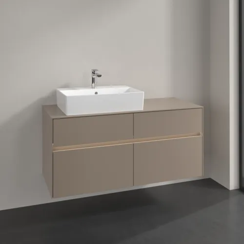 VILLEROY BOCH Toaletní skříňka Collaro, s osvětlením, 4 výsuvy, 1200 x 548 x 500 mm, taupe / taupe #C129B0VM, obrázek 2
