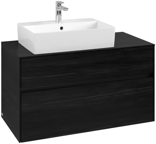 VILLEROY BOCH Toaletní skříňka Collaro, 2 výsuvy, 1000 x 548 x 500 mm, černý dub / černý dub #C12600AB