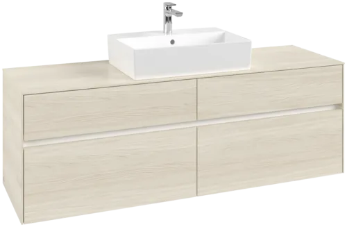 VILLEROY BOCH Toaletní skříňka Collaro, 4 výsuvy, 1600 x 548 x 500 mm, bílý dub / bílý dub #C13400AA