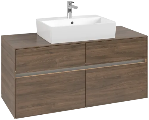 VILLEROY BOCH Toaletní skříňka Collaro, s osvětlením, 4 výsuvy, 1200 x 548 x 500 mm, Arizona Oak / Arizona Oak #C128B0VH