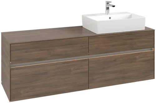 VILLEROY BOCH Toaletní skříňka Collaro, s osvětlením, 4 výsuvy, 1600 x 548 x 500 mm, Arizona Oak / Arizona Oak #C136B0VH