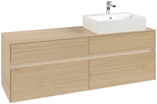 VILLEROY BOCH Toaletní skříňka Collaro, s osvětlením, 4 výsuvy, 1600 x 548 x 500 mm, severský dub / severský dub #C136B0VJ