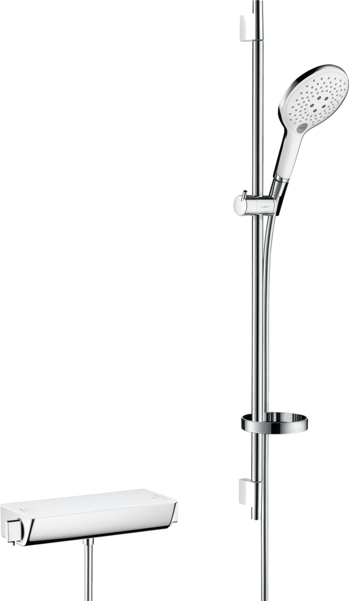 HANSGROHE Raindance Select S sprchový systém 150 3jet s termostatem Ecostat Select a sprchovou lištou 90 cm #27037400