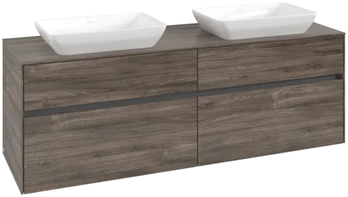 VILLEROY BOCH Toaletní skříňka Collaro, 4 výsuvy, 1600 x 548 x 500 mm, Kamenný dub / Kamenný dub #C12300RK