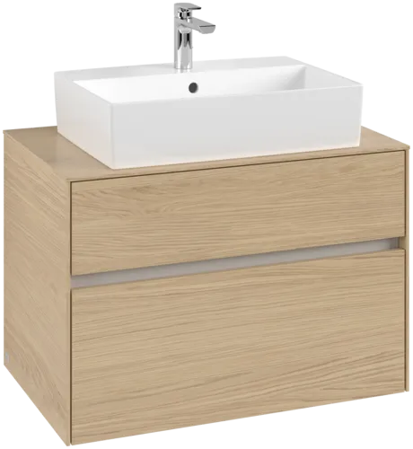 VILLEROY BOCH Toaletní skříňka Collaro, 2 výsuvy, 800 x 548 x 500 mm / severský dub #C12400VJ
