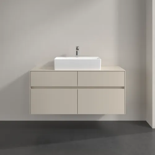 VILLEROY BOCH Toaletní skříňka Collaro, s osvětlením, 4 výsuvy, 1200 x 548 x 500 mm, Cashmere Grey / Cashmere Grey #C128B0VN, obrázek 3