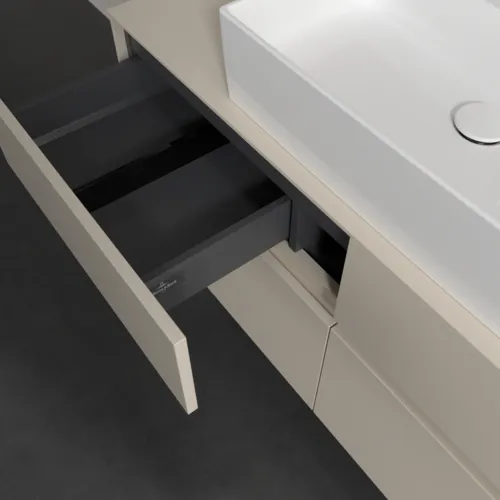 VILLEROY BOCH Toaletní skříňka Collaro, s osvětlením, 4 výsuvy, 1200 x 548 x 500 mm, Cashmere Grey / Cashmere Grey #C128B0VN, obrázek 8