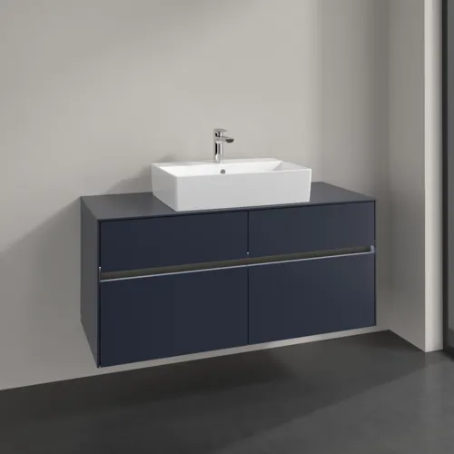 VILLEROY BOCH Toaletní skříňka Collaro, s osvětlením, 4 výsuvy, 1200 x 548 x 500 mm, Marine Blue / Marine Blue #C128B0VQ, obrázek 2