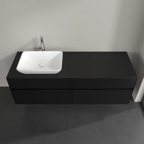 VILLEROY BOCH Toaletní skříňka Collaro, s osvětlením, 4 výsuvy, 1600 x 548 x 500 mm, Volcano Black / Volcano Black #C121B0VL, obrázek 4