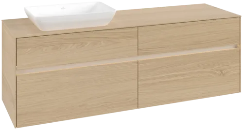 VILLEROY BOCH Toaletní skříňka Collaro, s osvětlením, 4 výsuvy, 1600 x 548 x 500 mm, severský dub / severský dub #C121B0VJ