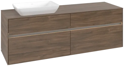 VILLEROY BOCH Toaletní skříňka Collaro, s osvětlením, 4 výsuvy, 1600 x 548 x 500 mm, Arizona Oak / Arizona Oak #C121B0VH