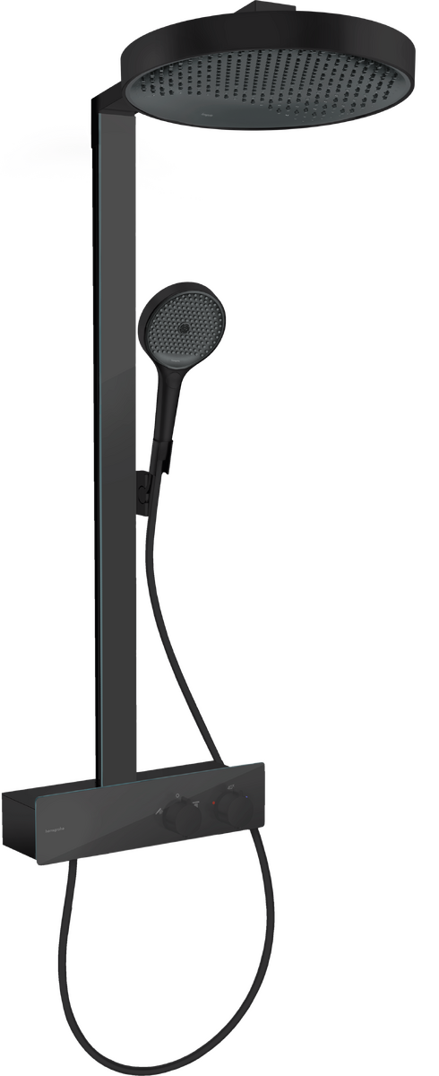 HANSGROHE Rainfinity Showerpipe 360 1jet s termostatem ShowerTablet 350 #26853670 - matná černá
