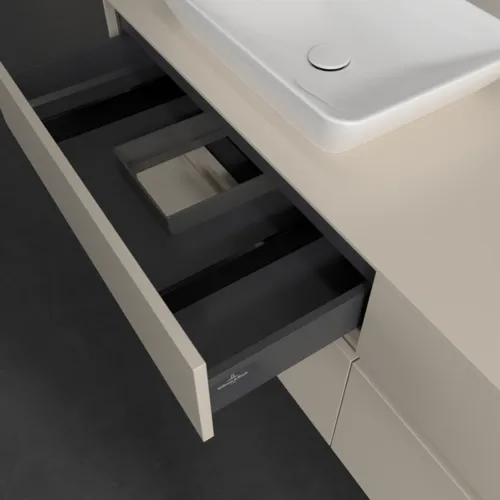 VILLEROY BOCH Toaletní skříňka Collaro, s osvětlením, 4 výsuvy, 1600 x 548 x 500 mm, Cashmere Grey / Cashmere Grey #C121B0VN, obrázek 8
