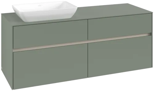VILLEROY BOCH Toaletní skříňka Collaro, 4 výsuvy, 1400 x 548 x 500 mm, Soft Green / Soft Green #C11700AF