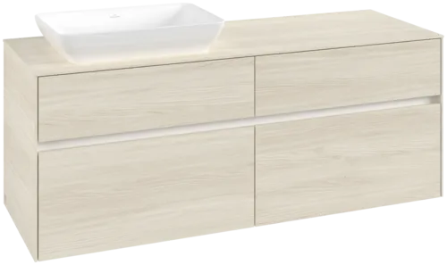 VILLEROY BOCH Toaletní skříňka Collaro, 4 výsuvy, 1400 x 548 x 500 mm, bílý dub / bílý dub #C11700AA