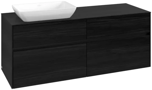 VILLEROY BOCH Toaletní skříňka Collaro, 4 výsuvy, 1400 x 548 x 500 mm, černý dub / černý dub #C11700AB