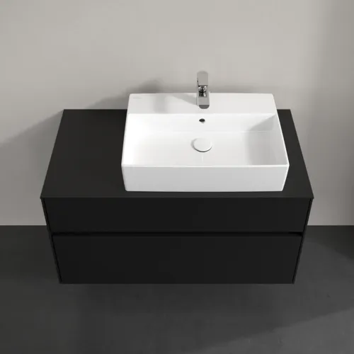VILLEROY BOCH Collaro toaletní skříňka, s osvětlením, 2 výsuvy, 1000 x 548 x 500 mm, Volcano Black / Volcano Black #C127B0VL, obrázek 4