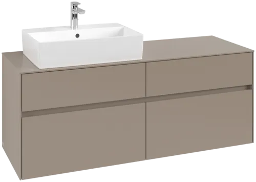 VILLEROY BOCH Toaletní skříňka Collaro, 4 výsuvy, 1400 x 548 x 500 mm, taupe / taupe #C13200VM