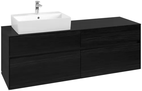 VILLEROY BOCH Toaletní skříňka Collaro, 4 výsuvy, 1600 x 548 x 500 mm, černý dub / černý dub #C13500AB