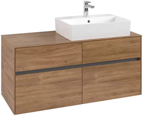 VILLEROY BOCH Toaletní skříňka Collaro, 4 výsuvy, 1200 x 548 x 500 mm, dub Kansas / dub Kansas #C13000RH
