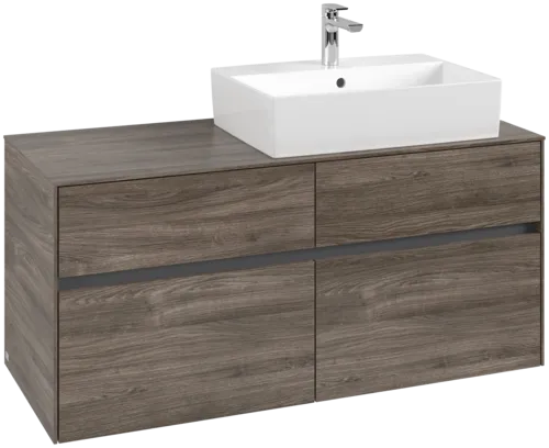 VILLEROY BOCH Toaletní skříňka Collaro, 4 výsuvy, 1200 x 548 x 500 mm, Kamenný dub / Kamenný dub #C13000RK