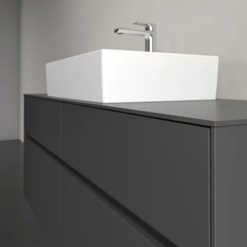 VILLEROY BOCH Toaletní skříňka Collaro, 4 výsuvy, 1400 x 548 x 500 mm, grafitová / grafitová #C13100VR, obrázek 5