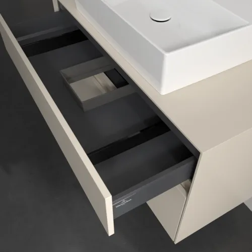VILLEROY BOCH Toaletní skříňka Collaro, 2 výsuvy, 1000 x 548 x 500 mm, Cashmere Grey / Cashmere Grey #C12500VN, obrázek 7