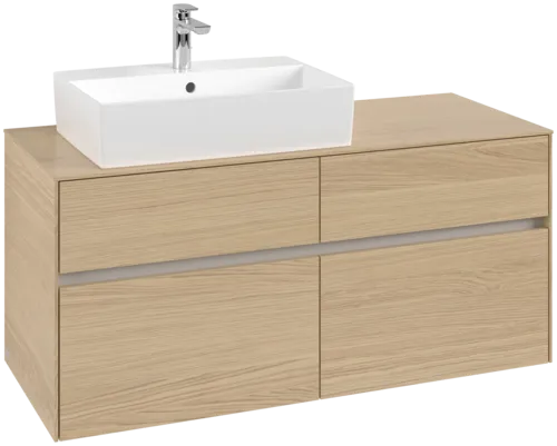 VILLEROY BOCH Toaletní skříňka Collaro, 4 výsuvy, 1200 x 548 x 500 mm, severský dub / severský dub #C12900VJ