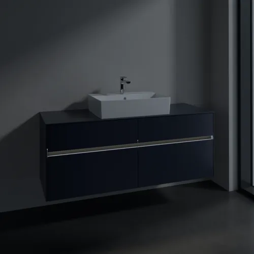 VILLEROY BOCH Toaletní skříňka Collaro, s osvětlením, 4 výsuvy, 1400 x 548 x 500 mm, Marine Blue / Marine Blue #C131B0VQ, obrázek 5