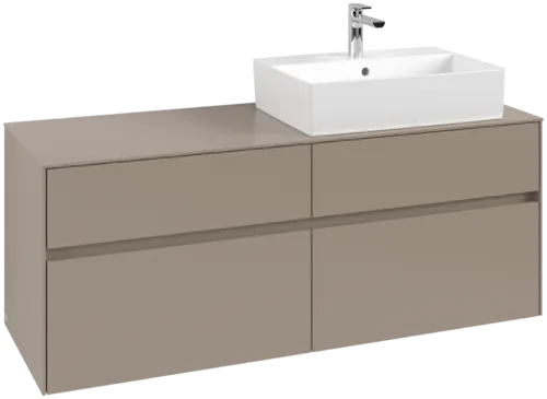 VILLEROY BOCH Toaletní skříňka Collaro, 4 výsuvy, 1400 x 548 x 500 mm, taupe / taupe #C13300VM