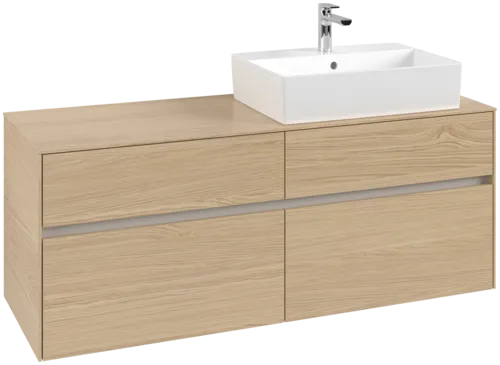 VILLEROY BOCH Toaletní skříňka Collaro, 4 výsuvy, 1400 x 548 x 500 mm, severský dub / severský dub #C13300VJ