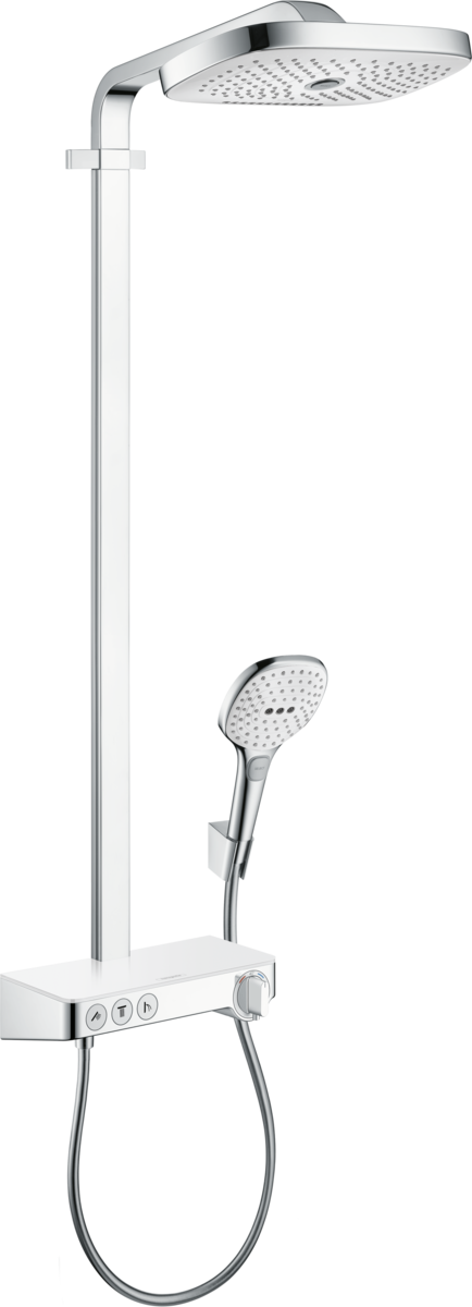 HANSGROHE Raindance Select E Showerpipe 300 2jet s termostatem ShowerTablet Select 300 #27127400 - bílá/chrom