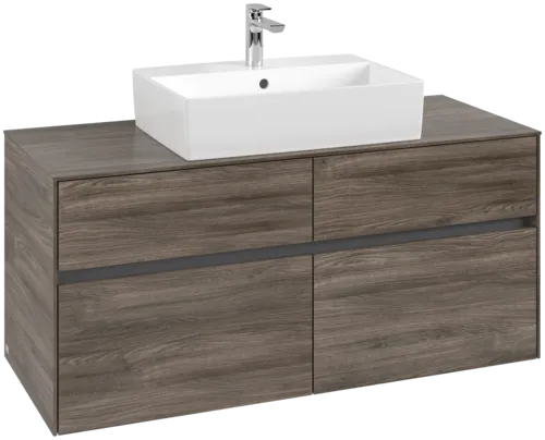 VILLEROY BOCH Toaletní skříňka Collaro, 4 výsuvy, 1200 x 548 x 500 mm, Kamenný dub / Kamenný dub #C12800RK