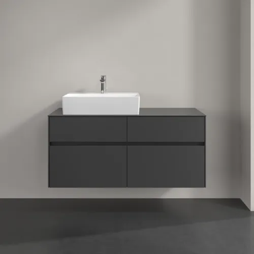 VILLEROY BOCH Collaro toaletní skříňka, 4 výsuvy, 1200 x 548 x 500 mm, Grafit / Grafit #C12900VR, obrázek 3