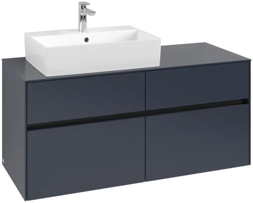 VILLEROY BOCH Collaro toaletní skříňka, 4 zásuvky, 1200 x 548 x 500 mm, Marine Blue / Marine Blue #C12900VQ