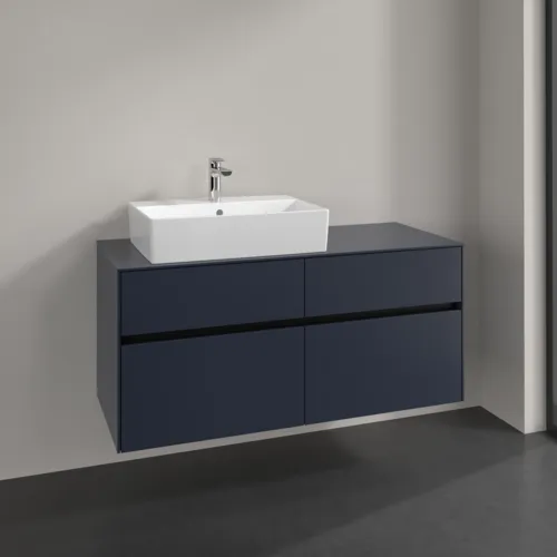 VILLEROY BOCH Collaro toaletní skříňka, 4 zásuvky, 1200 x 548 x 500 mm, Marine Blue / Marine Blue #C12900VQ, obrázek 2