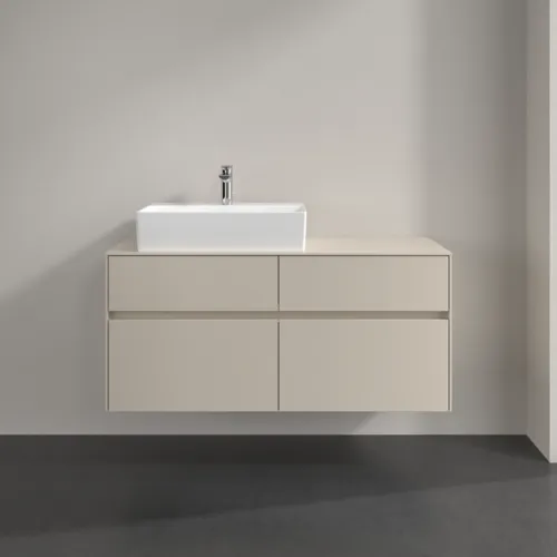 VILLEROY BOCH Toaletní skříňka Collaro, 4 výsuvy, 1200 x 548 x 500 mm, Cashmere Grey / Cashmere Grey #C12900VN, obrázek 3