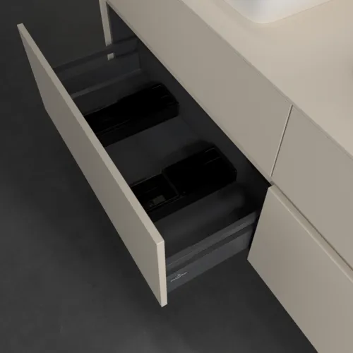 VILLEROY BOCH Toaletní skříňka Collaro, s osvětlením, 4 výsuvy, 1600 x 548 x 500 mm, Cashmere Grey / Cashmere Grey #C123B0VN, obrázek 7