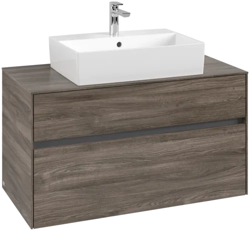 VILLEROY BOCH Toaletní skříňka Collaro, 2 výsuvy, 1000 x 548 x 500 mm, Kamenný dub / Kamenný dub #C12500RK