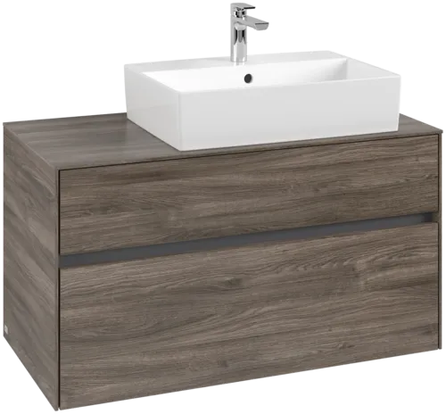 VILLEROY BOCH Toaletní skříňka Collaro, 2 výsuvy, 1000 x 548 x 500 mm, Kamenný dub / Kamenný dub #C12700RK