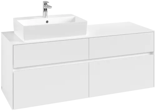 VILLEROY BOCH Toaletní skříňka Collaro, 4 výsuvy, 1400 x 548 x 500 mm, bílá matná / bílá matná #C13200MS