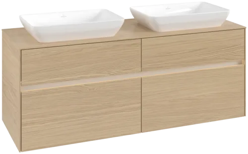VILLEROY BOCH Toaletní skříňka Collaro, s osvětlením, 4 výsuvy, 1400 x 548 x 500 mm, severský dub / severský dub #C119B0VJ