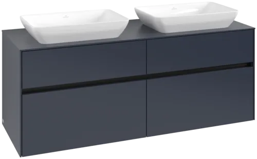 VILLEROY BOCH Toaletní skříňka Collaro, s osvětlením, 4 výsuvy, 1400 x 548 x 500 mm, Marine Blue / Marine Blue #C119B0VQ