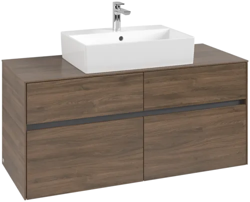 VILLEROY BOCH Toaletní skříňka Collaro, 4 výsuvy, 1200 x 548 x 500 mm, Arizona Oak / Arizona Oak #C12800VH