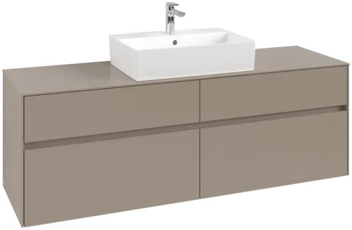 VILLEROY BOCH Toaletní skříňka Collaro, 4 výsuvy, 1600 x 548 x 500 mm, taupe / taupe #C13400VM