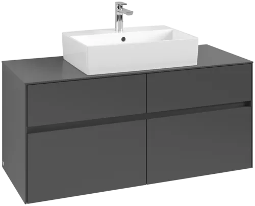VILLEROY BOCH Collaro toaletní skříňka, 4 výsuvy, 1200 x 548 x 500 mm, Grafit / Grafit #C12800VR